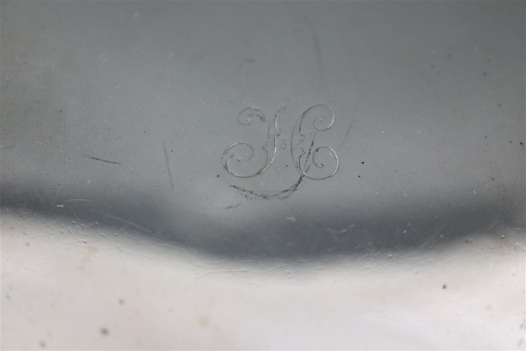A William IV Scottish silver waiter by Hodges, Edinburgh 1833, 19.9cm, 9.5oz,